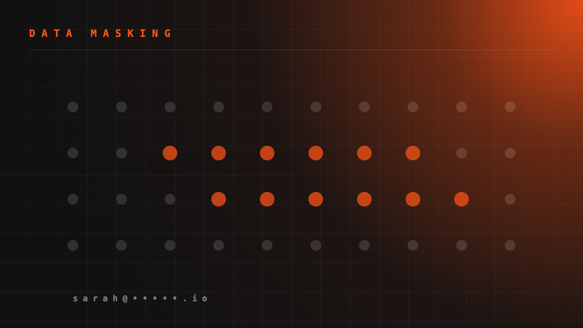 Static Masking for Dev, QA and Analytics Environments